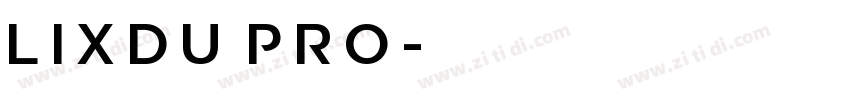 Lixdu Pro字体转换
